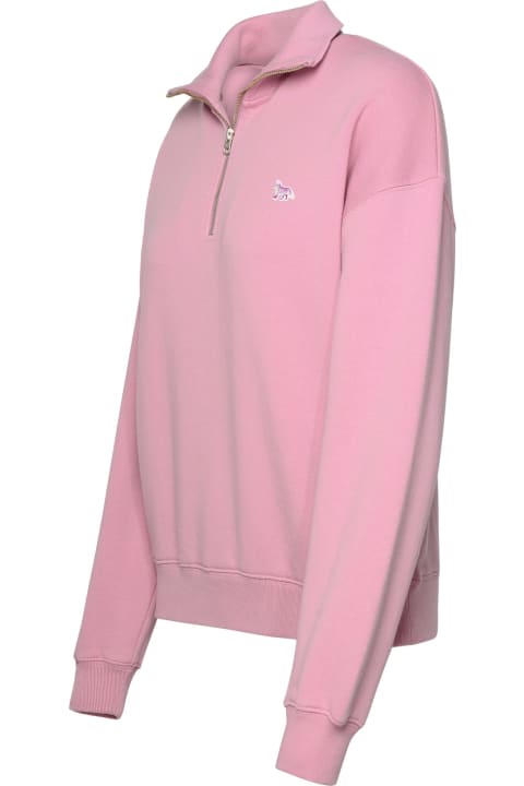 Fleeces & Tracksuits Sale for Women Maison Kitsuné Pink Cotton Sweatshirt