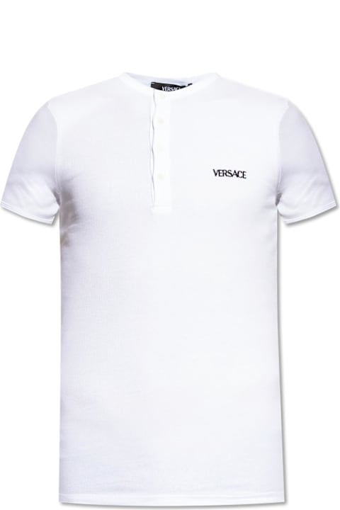Homeware Versace Versace Underwear T-shirt With Embroidered Logo