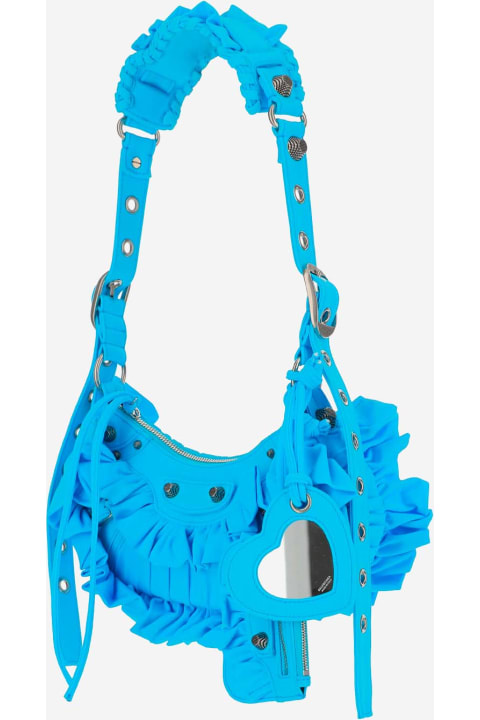 Fashion for Women Balenciaga Le Cagole Ruffle Shoulder Bag
