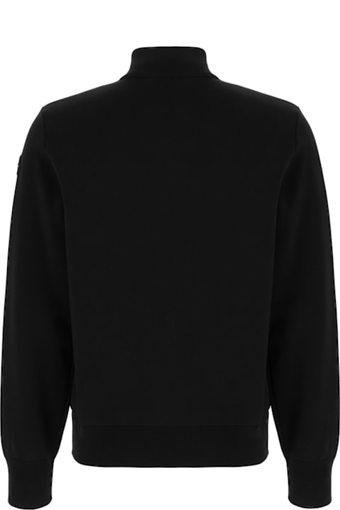 Fleeces & Tracksuits Sale for Men Moncler Black Cotton Blend Tricot Cardigan
