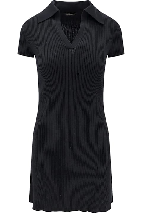 Balenciaga Dresses for Women Balenciaga Polo Wool Blend Mini Dress