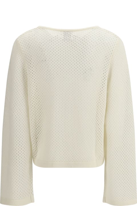 Allude for Men Allude Perforated Boatneck Jumper