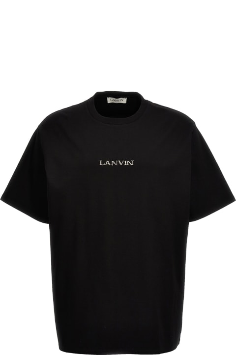 メンズ トップス Lanvin Logo Embroidery T-shirt