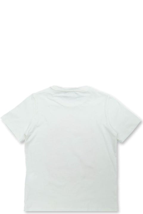 Topwear for Girls Versace Cartouche-printed Crewneck T-shirt