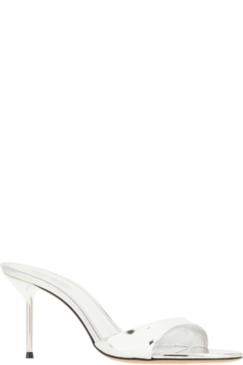 Paris Texas Shoes for Women Paris Texas Silver Leather Lidia Mules