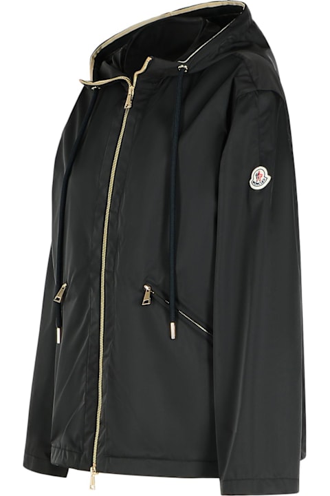 Coats & Jackets for Women Moncler 'cassiopera' Black Polyamide Jacket