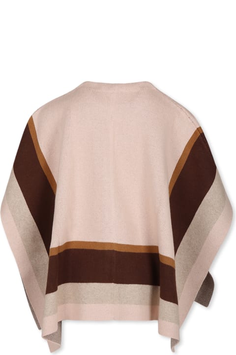 Chloé معاطف وجواكت لـ أولاد Chloé Pink Cape For Girl With Logo