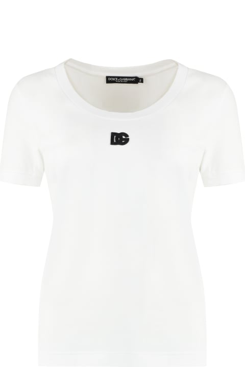 Dolce & Gabbana Topwear for Women Dolce & Gabbana Logo Cotton T-shirt