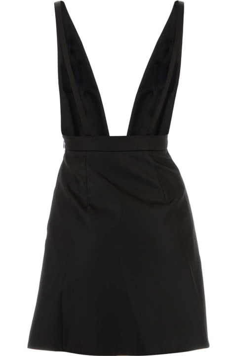 Prada Sale for Women Prada Black Re-nylon Mini Dress