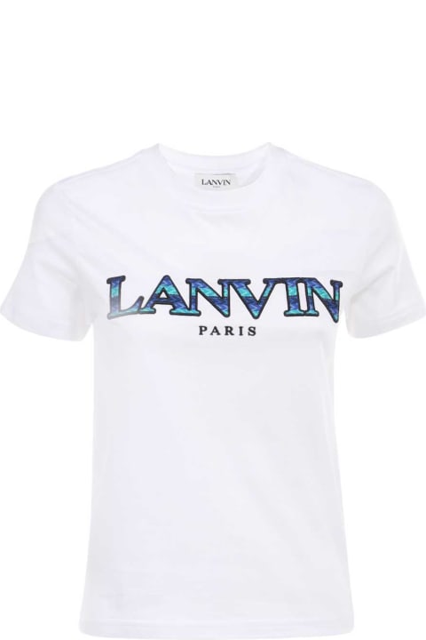 Lanvin for Women Lanvin Patch Detail Cotton T-shirt