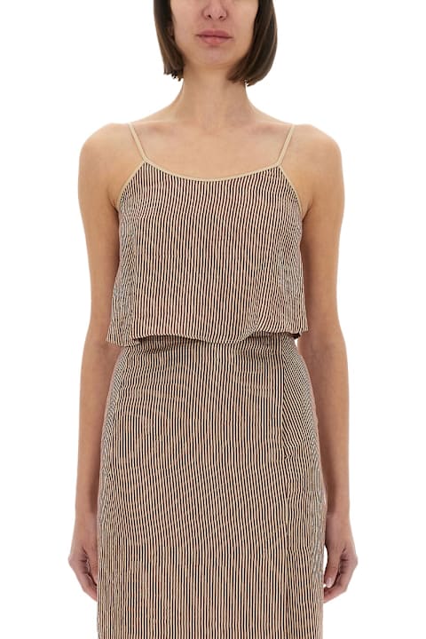 Alysi for Men Alysi "micro Stripe" Top With Laces