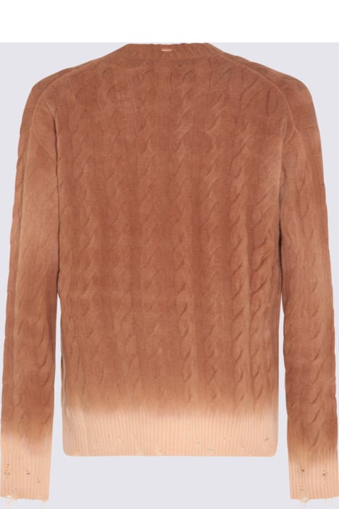 Laneus Sweaters for Men Laneus Beige Wool And Cashmere Blend Sweater