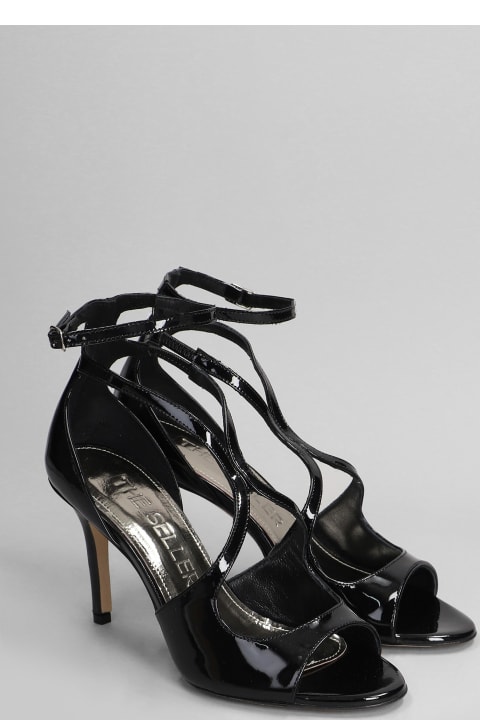 The Seller Shoes for Women The Seller Sandals In Black Patent Leather