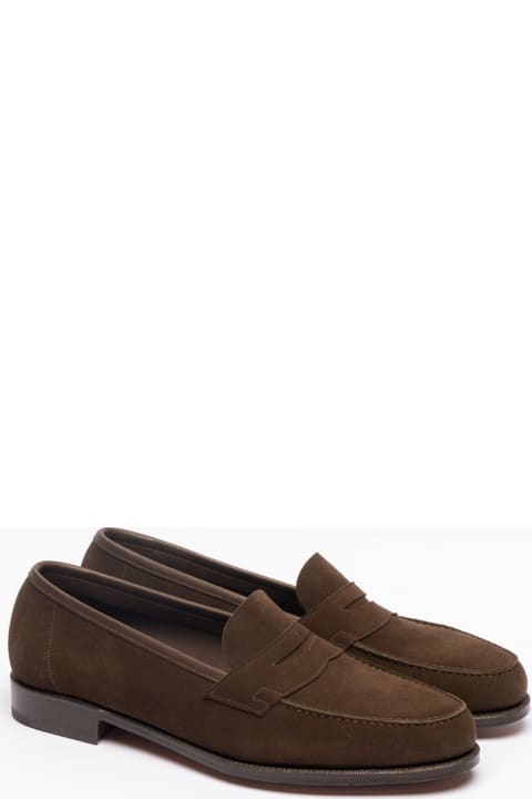 Loafers & Boat Shoes for Men Edward Green Mocca Suede Penny Loafer
