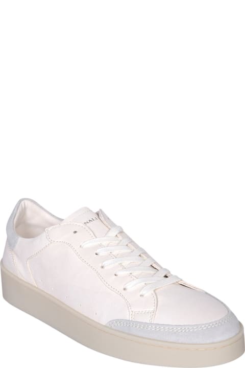 Canali Sneakers for Men Canali Bi-material White Sneakers