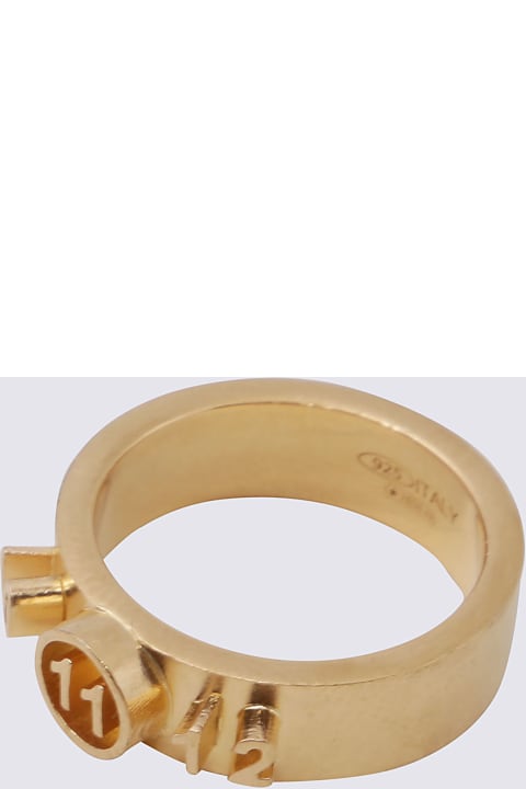 Jewelry for Men Maison Margiela Gold-tone Metal Ring