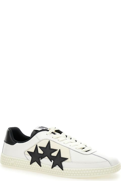 AMIRI for Men AMIRI 'pacific' Low Top Sneakers With Star Patch On The Side And Logo Patch On The Tongue In Leather Man