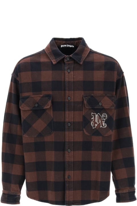 Homeware Palm Angels Flannel Overshirt With Check Motif