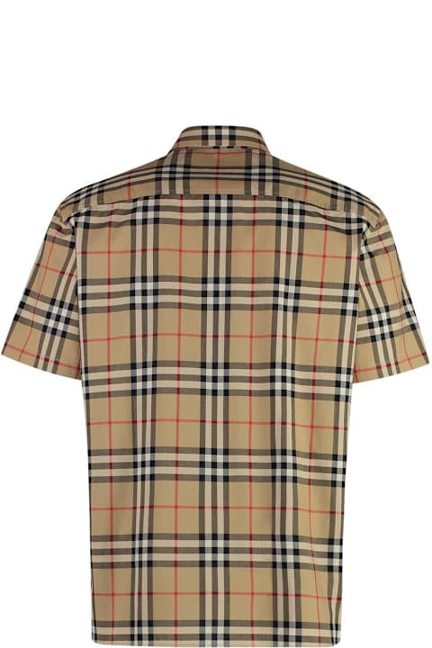 Burberry Topwear for Women Burberry Checked Short-sleeved Shirt