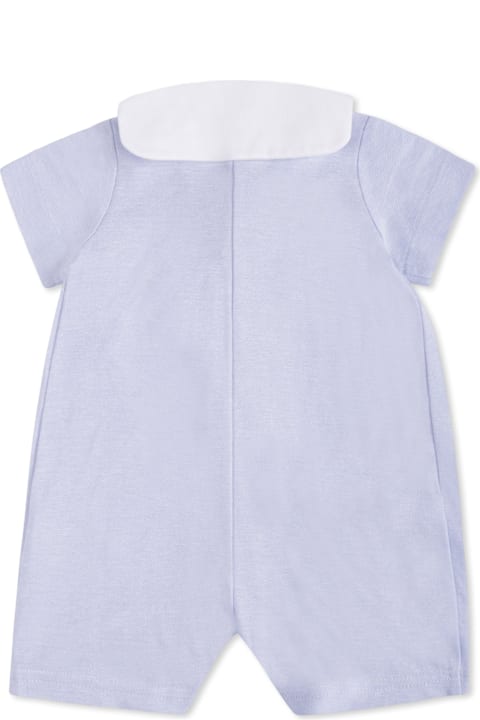 La stupenderia for Baby Boys La stupenderia Light Blue Romper For Baby Boy