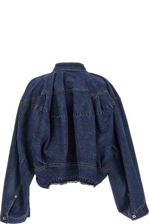 Sacai Coats & Jackets for Women Sacai Cut-out Denim Jacket