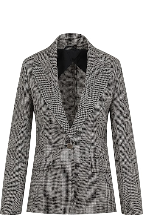 معاطف وجواكت لـ السيدات Max Mara Muschio Prince Wales Jacket