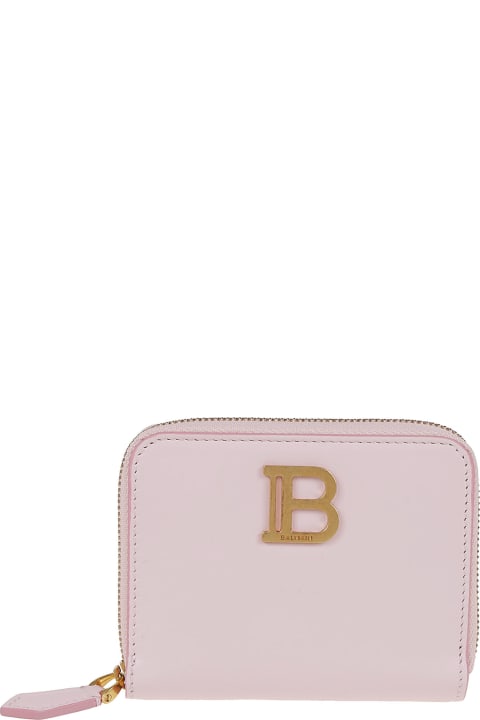 Wallets for Women Balmain Bbuzz Zipped Wallet-calfskin