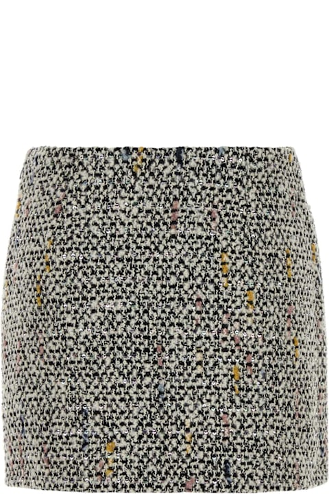 Alessandra Rich for Kids Alessandra Rich Multicolor Tweed Mini Skirt