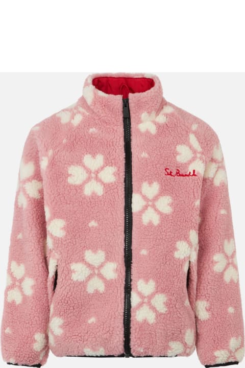 أدوات منزلية MC2 Saint Barth Girl Sherpa Jacket With Hello Kitty Print | Hello Kitty Special Edition