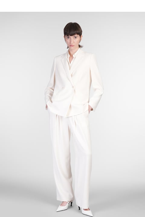 Theory Coats & Jackets for Women Theory Blazer In Beige Triacetate