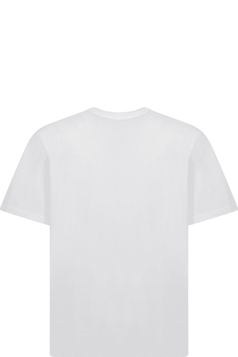 Sunnei Topwear for Men Sunnei Beige Sprayed Logo T-shirt