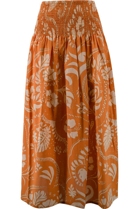 Skirts for Women Surkana Long Skirt With Elastic Gathers At The Waist
