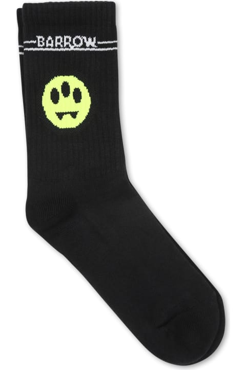 Barrow Underwear for Boys Barrow Black Socks For Kids With Smiley