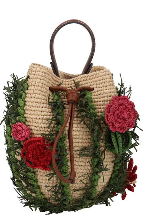 Anya Hindmarch for Homeware Anya Hindmarch "cactus" Bag With Floral Details