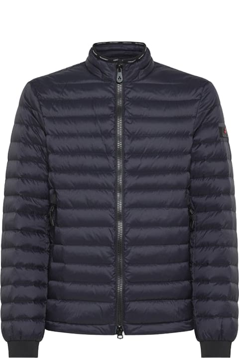 Peuterey Clothing for Men Peuterey Blue Quilted Down Jacket With Zip And Collar