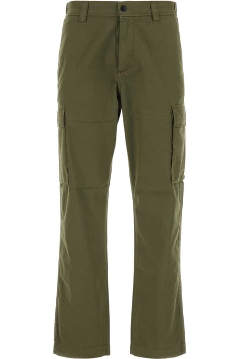 Woolrich Pants for Men Woolrich Army Green Cotton Pant