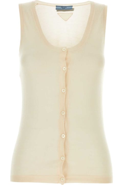 Prada Clothing for Women Prada Skin Pink Cashmere Blend Vest