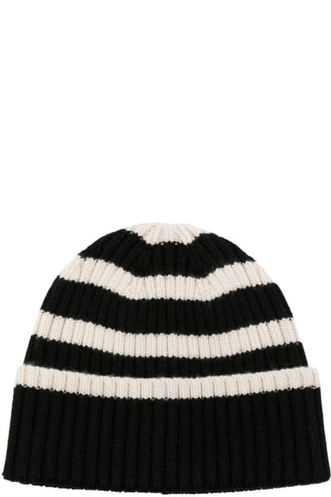 ウィメンズ Totêmeの帽子 Totême Stripe Detailed Knitted Beanie