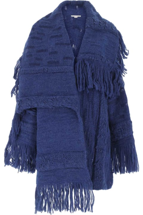 Sweaters for Women Stella McCartney Electric Blue Alpaca Blend Cardigan