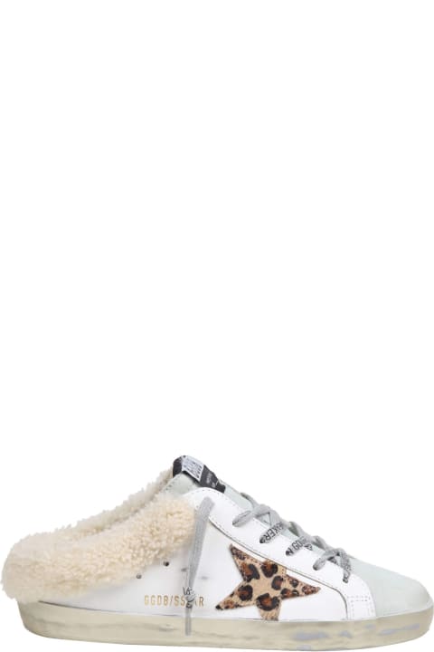 Golden Goose Sneakers for Women Golden Goose Golden Goose Super Star Leather Sabot With Spotted Star