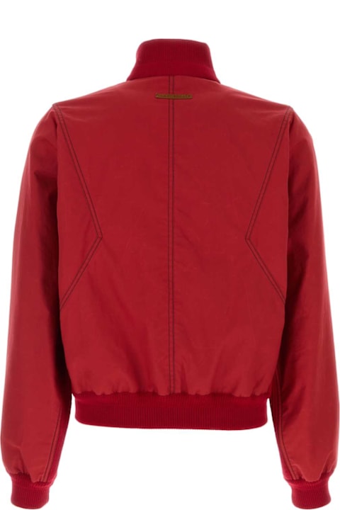 1989 Studio for Women 1989 Studio Red Cotton Bomber Jacket