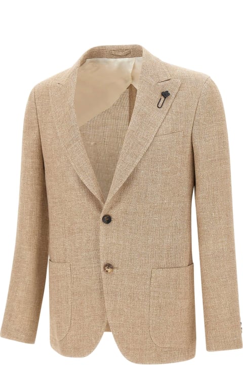 Lardini Coats & Jackets for Men Lardini Linen And Wool Blazer