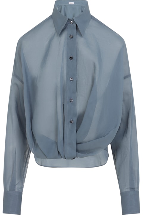 Brunello Cucinelli for Kids Brunello Cucinelli Cotton Blouse