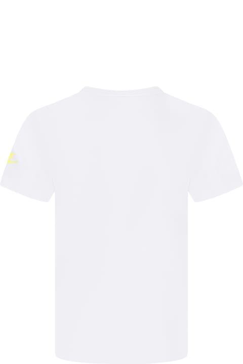 Nike for Kids Nike White T-shirt For Boy With Logo And "just Do It" Writing