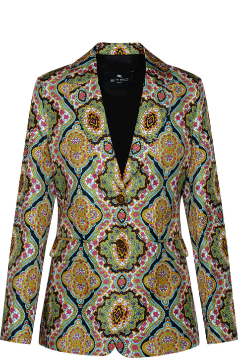 Etro for Women Etro Multicolor Silk Blazer