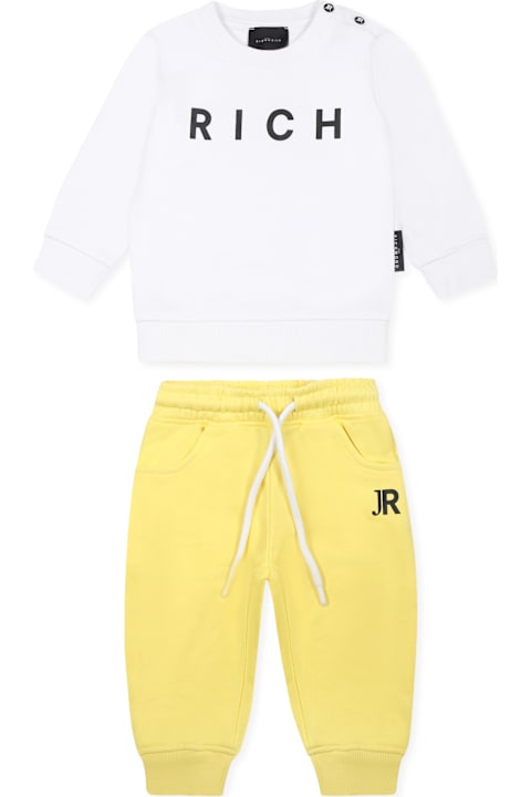 أدوات منزلية Richmond Yellow Suit For Baby Boy With Logo