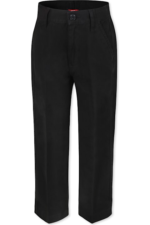 Homeware Diesel Black Trousers For Boy With Logo