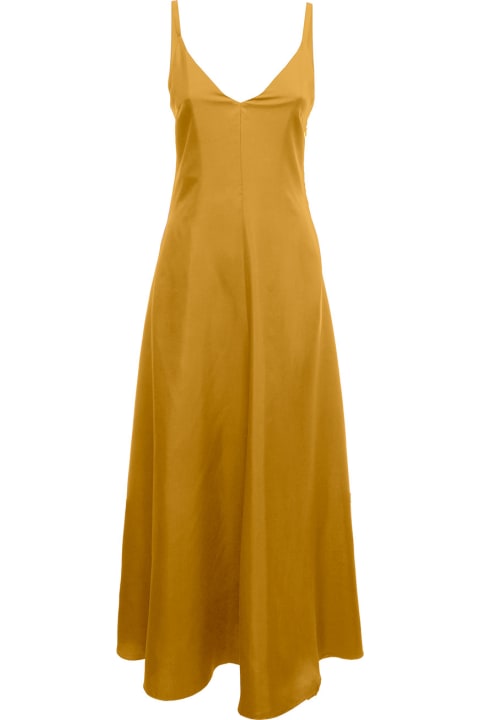 Tonello Woman's  Yellow Silk Long Dress