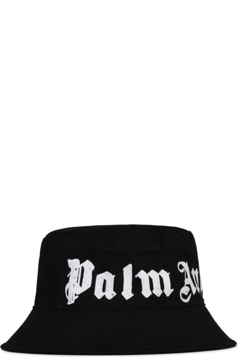 Palm Angels Hats for Men Palm Angels Black Cotton Hair