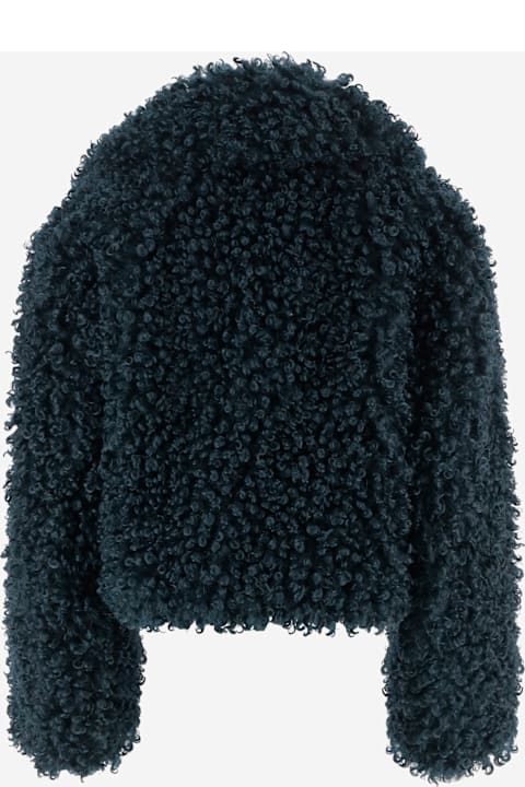 STAND STUDIO Samara Furry Fake Fur Jacket
